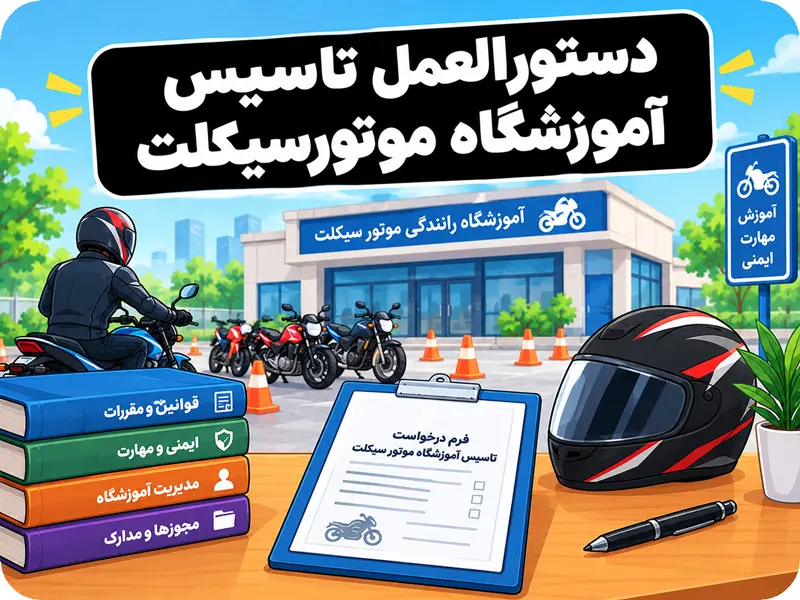 شرایط تأسیس آموزشگاه موتورسیکلت