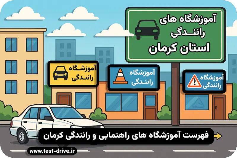 آموزشگاه های رانندگی کرمان