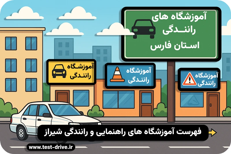 آموزشگاه های رانندگی شیراز