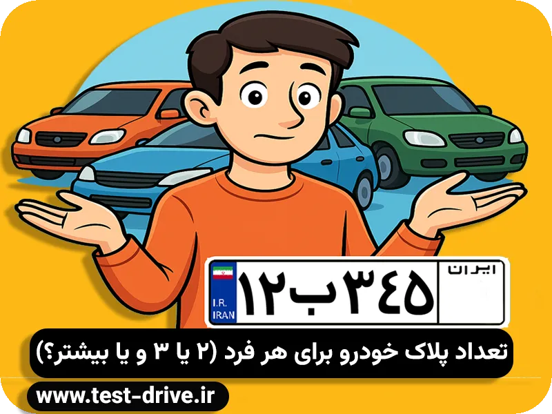 تعداد پلاک خودرو برای هر فرد