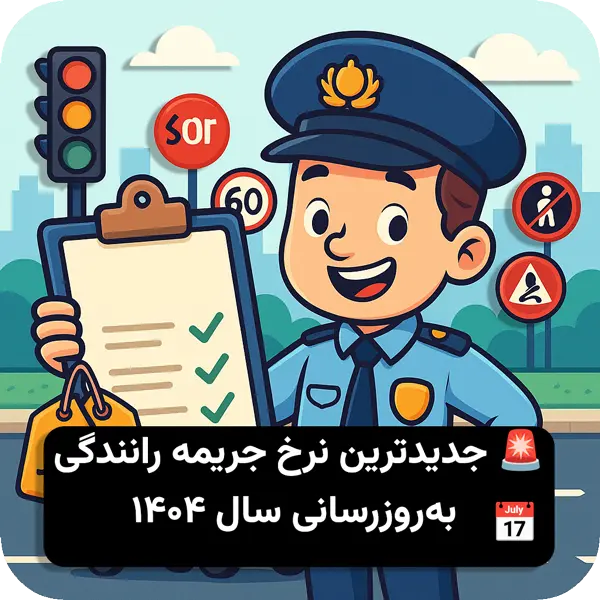 جدیدترین نرخ جریمه رانندگی