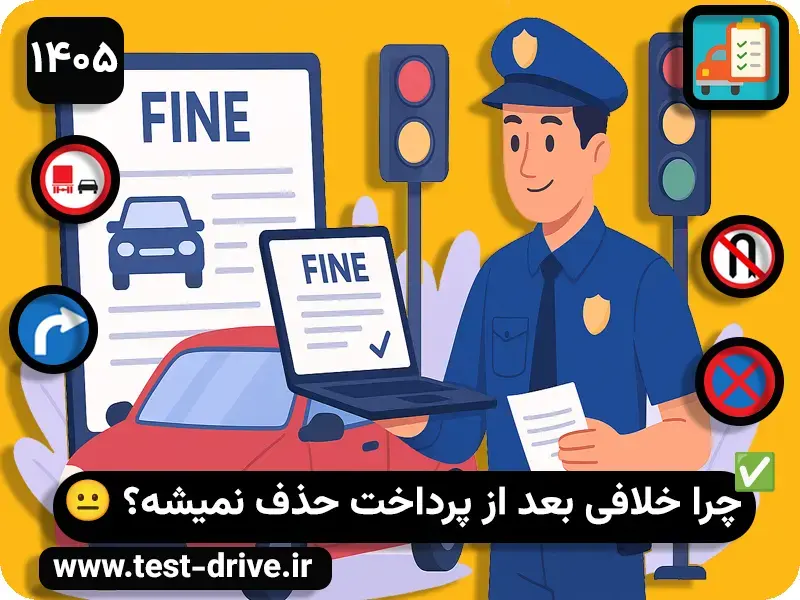 چرا خلافی بعد از پرداخت حذف نمیشه؟