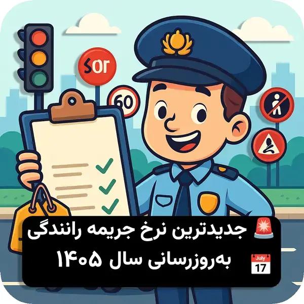 جدیدترین نرخ جریمه رانندگی