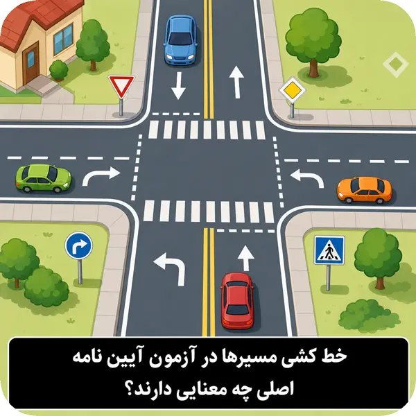 سوال چهار گزینه ای رانندگی