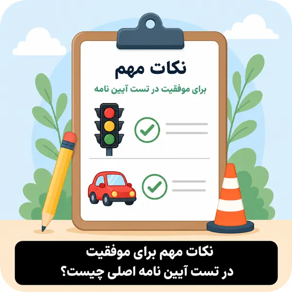 سوالات آیین نامه رانندگی