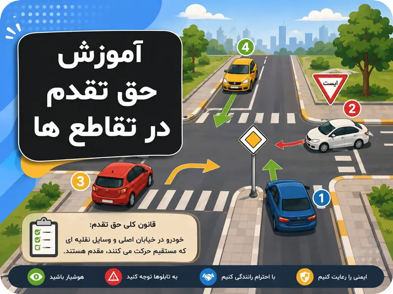یادگیری آسان حق تقدم در تقاطع ها